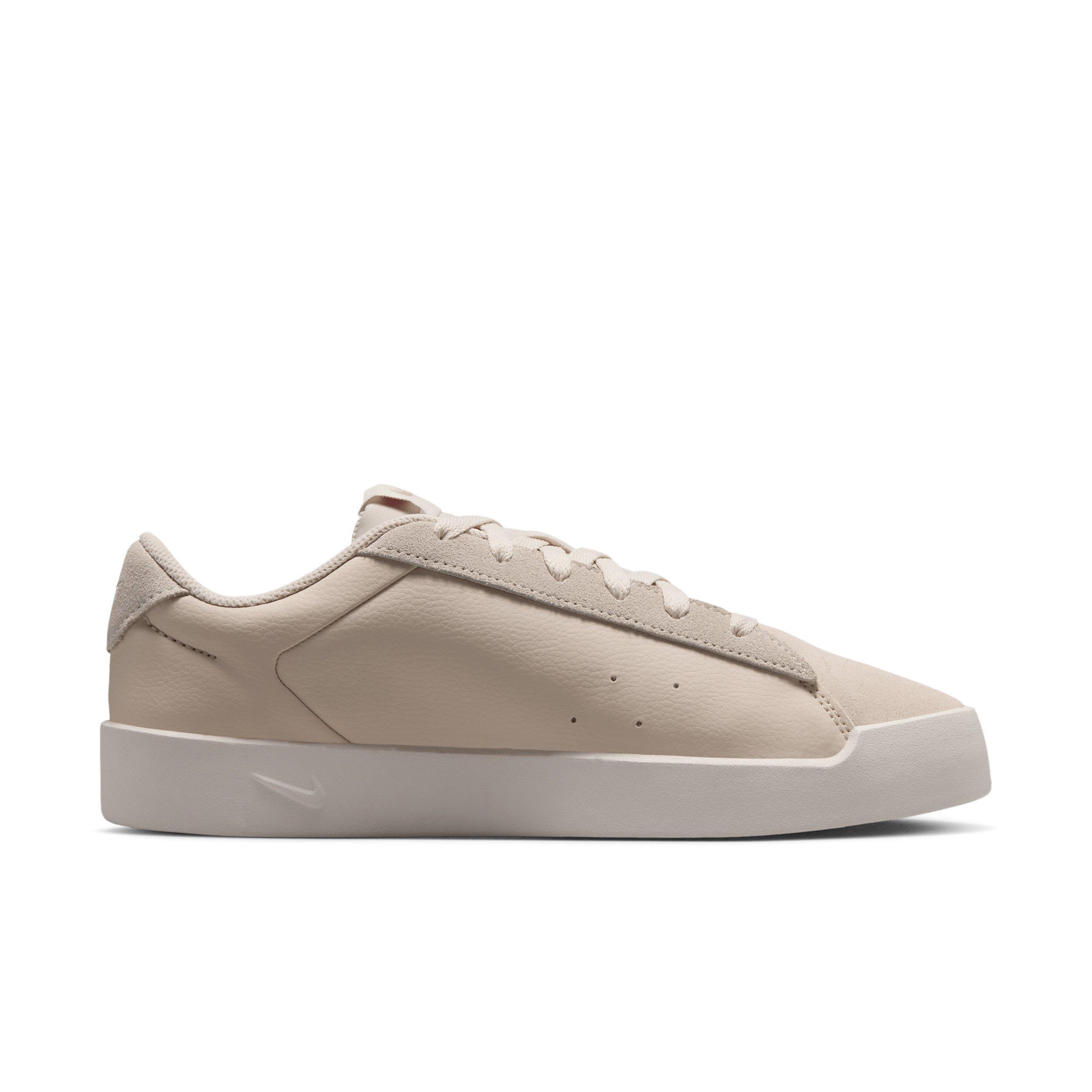 Nike Court Heritage SE Stitched Floral "Light Brown/Phantom/Bleached Lilac/Cream II" Women's Shoe - LT BROWN/PHANTOM/LILAC/CREAM